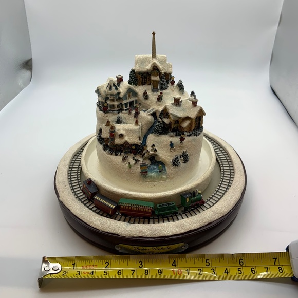 Thomas Kinkade Masterpiece Edition White Christmas Town & Train Only UNTESTED! - Picture 16 of 16